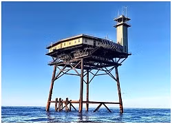 Video: Khách sạn giữa lòng đại dương, muốn tới phải đi trực thăng