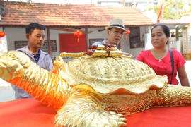 Video: Rùa dát vàng 9999 giá cả trăm triệu đồng ở Hà Nội
