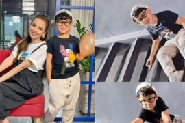 Con trai Diễm Hương gây sốt với vóc dáng cao lớn, phổng phao