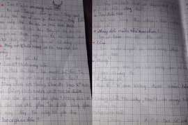 Đỏ mặt khi đọc thư tình của hai học sinh tiểu học