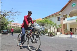 Xe đạp “lọc” không khí