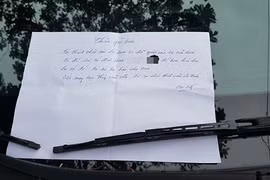 Hành động tử tế siêu cute của thủ phạm làm xước xe