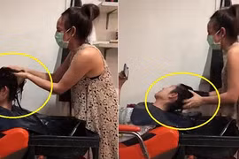 Video nhân viên gội đầu tát đầu khách bôm bốp hút 9 triệu lượt xem