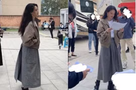 Nhan sắc tuổi 45 của Thư Kỳ dưới ống kính "team qua đường"