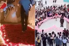 Video: Cầu hôn theo cách này thì cô gái nào chẳng "đổ rầm rầm"