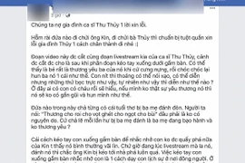 Bằng chứng minh oan cho chồng Thu Thủy sau ồn ào ngược đãi con riêng