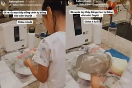 Con gái Tăng Thanh Hà được dân mạng chấm điểm 10 chăm chỉ