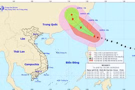 Siêu bão Meranti giật trên cấp 17, có khả năng chuyển hướng