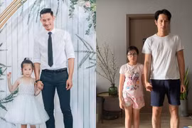 Con gái Huy Khánh và vợ Á hậu "trổ giò" dài sọc khi 9 tuổi