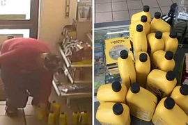 Bắt quả tang người đàn ông trộm đồ siêu thị giấu trong quần