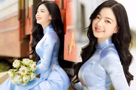 Cô gái mặc áo dài đẹp như Mai Phương Thuý