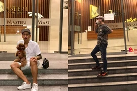 Duy Mạnh ôm chó đến tận chung cư Vũ Khắc Tiệp "hóng hớt"