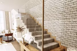 Cầu thang treo lơ lửng trong ngôi nhà mái vòm ở Đồng Nai