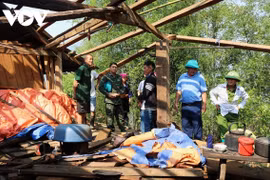 Mưa lốc làm hư hỏng gần 90 nhà dân ở huyện Mù Cang Chải