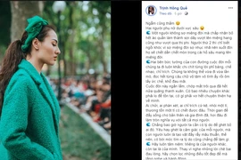 Hồng Quế đăng status tâm trạng sau khi ẩn ý bị "cắm sừng"
