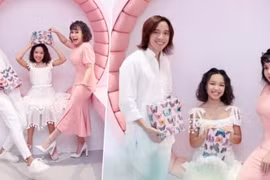 Lần đầu con gái Việt Hương được mẹ xúng xính cho mặc váy điệu đà