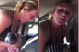 Bà mẹ tự tay đỡ đẻ trên ô tô đang chạy khiến cư dân mạng thán phục