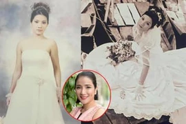 MC Cát Tường hiếm hoi đăng ảnh diện áo cô dâu ngày xưa