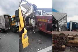 Video: 3 ôtô tông liên hoàn trên cao tốc Trung Lương, 1 người nguy kịch