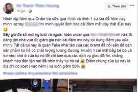 Xôn xao gái xinh bị lừa hàng fake khi đặt trà sữa online