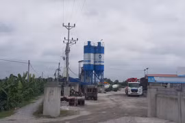 Hải Dương: Không phép... trạm trộn bê tông Long Khánh chưa dừng hoạt động?