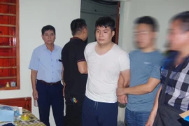 Cận cảnh tên cướp chi nhánh Vietinbank Thái Nguyên khi bị bắt