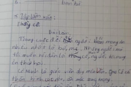 Văn tả cô giáo của học sinh khiến người đọc không nhịn được cười