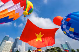 TP HCM thả khinh khí cầu ngày Quốc khánh 2/9