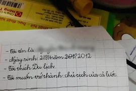 Học sinh viết về nghề nghiệp mơ ước nhưng lại phạm lỗi 