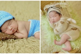 Khánh Đơn khoe ảnh con trai út đáng yêu hết nấc