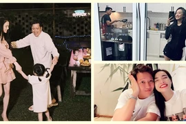 Đời thường hạnh phúc của Nhã Phương bên chồng con 