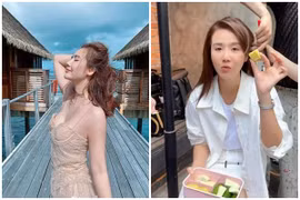 Huyền Lizzie ăn khoai giữ dáng, fan học theo cũng khó