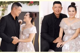 Vợ Bình Minh gợi cảm, sang trọng bên chồng kỷ niệm 15 năm cưới