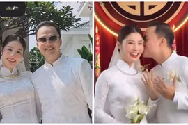 Diễm My 9x và chồng doanh nhân tình tứ trong lễ ăn hỏi