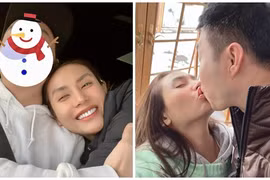 Võ Hoàng Yến khóa môi bạn trai ở trời Tây