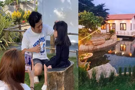 Trường Giang giản dị cắt tóc cho con gái trong biệt thự 70 tỷ 