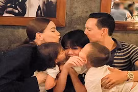 Hồ Ngọc Hà - Kim Lý hôn Subeo, mừng sinh nhật con trai 13 tuổi