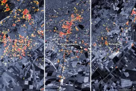 Thảm họa động đất Thổ Nhĩ Kỳ nhìn từ không gian