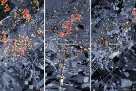 Thảm họa động đất Thổ Nhĩ Kỳ nhìn từ không gian