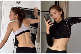 Hoa hậu Kỳ Duyên khoe vòng eo gây mê