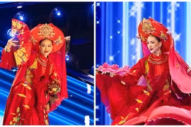 Bùi Quỳnh Hoa thi quốc phục ở Miss Universe sau sự cố