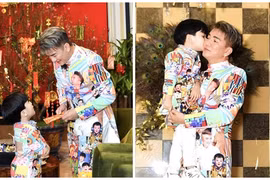 Đàm Vĩnh Hưng cùng con trai diện áo dài độc đáo