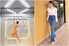 Quỳnh Nga khoe đường cong điêu luyện với dáng "thuyền ra khơi"