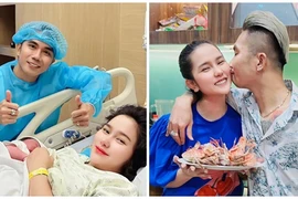 Bà xã kém 8 tuổi của Khánh Đơn sinh con thứ hai