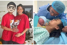 Á hậu Mâu Thủy vừa sinh con, hé lộ thông tin bạn trai