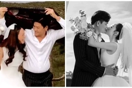 Minh Hằng khoe loạt ảnh, lộ rõ mặt chồng đại gia