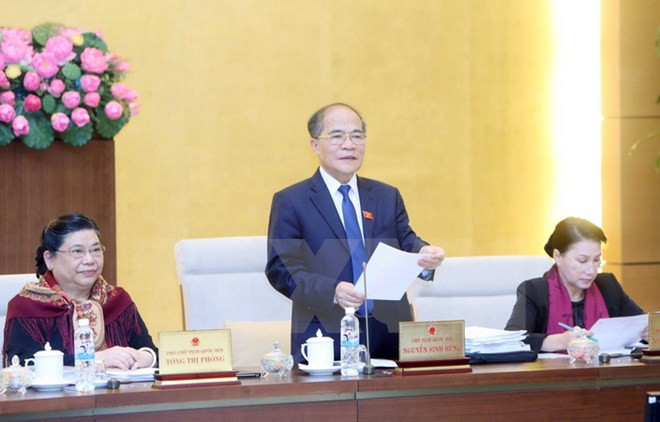 5. Bế mạc phiên họp thứ 46 Ủy ban Thường vụ Quốc hội khóa XIII Sáng 9/3, phiên họp thứ 46 Ủy ban Thường vụ Quốc hội khóa XIII đã bế mạc. Phát biểu kết luận sau 3 ngày làm việc, Chủ tịch Quốc hội Nguyễn Sinh Hùng nêu rõ, với vị trí quan trọng của kỳ họp thứ 11, kỳ họp cuối cùng của Quốc hội khóa XIII, các cơ quan hữu quan cần nỗ lực, tích cực chuẩn bị, hoàn tất các nội dung để đảm bảo kỳ họp diễn ra thuận lợi, thành công.