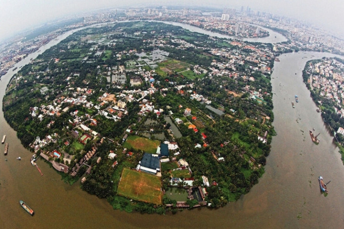 Bán đảo Thanh Đa, quận Bình Thạnh. Ảnh Giản Thanh Sơn