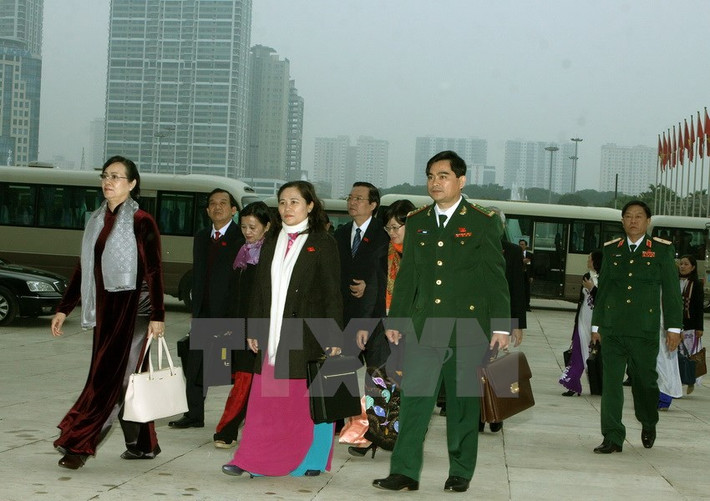 Các đại biểu đến dự Đại hội.
