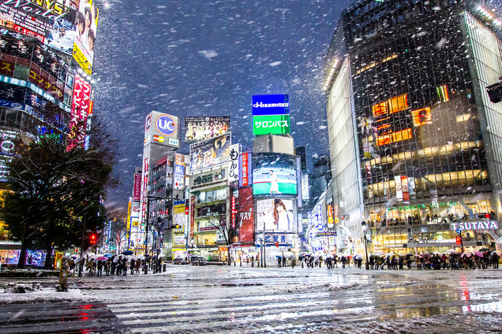 Mùa đông là thời điểm đẹp nhất để tới thăm Tokyo. Đây là thời điểm phố phường nhộn nhịp nhất trong năm. Mọi người nô nức đổ ra đường. Nơi đâu cũng rực sáng ánh đèn trang trí. Ảnh: Photocircle.